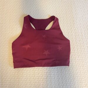 GAP Burgundy GapFit Sports Bra - Size Small